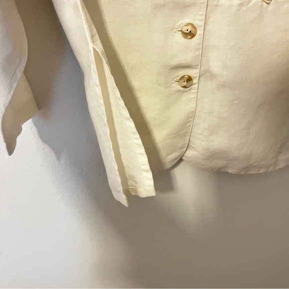 Kyriako & Dion by Stephan Caras Vintage Linen Button-up Oversized Jacket Tunic 6 - Picture 6 of 8